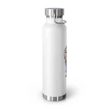 Personalized Dog Lover's Copper Vacuum Insulated Bottle - 22oz Travel Mug with German Shepherd Design
